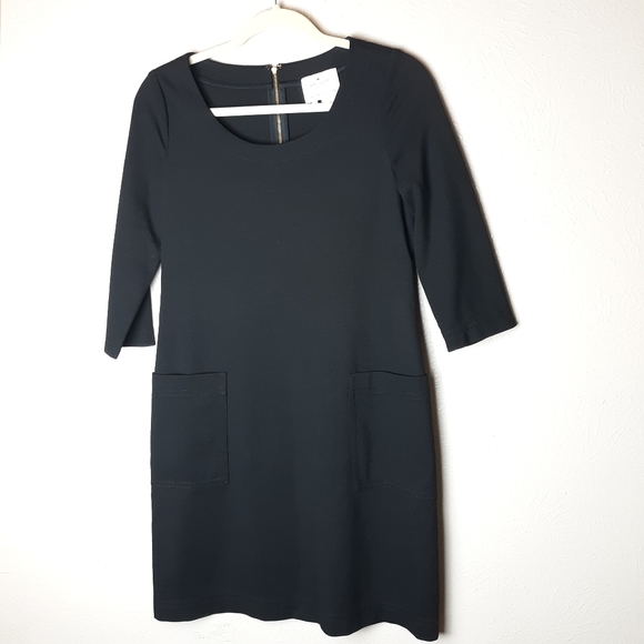 Kate Spade black ponte knit sheath dress - Picture 2 of 8